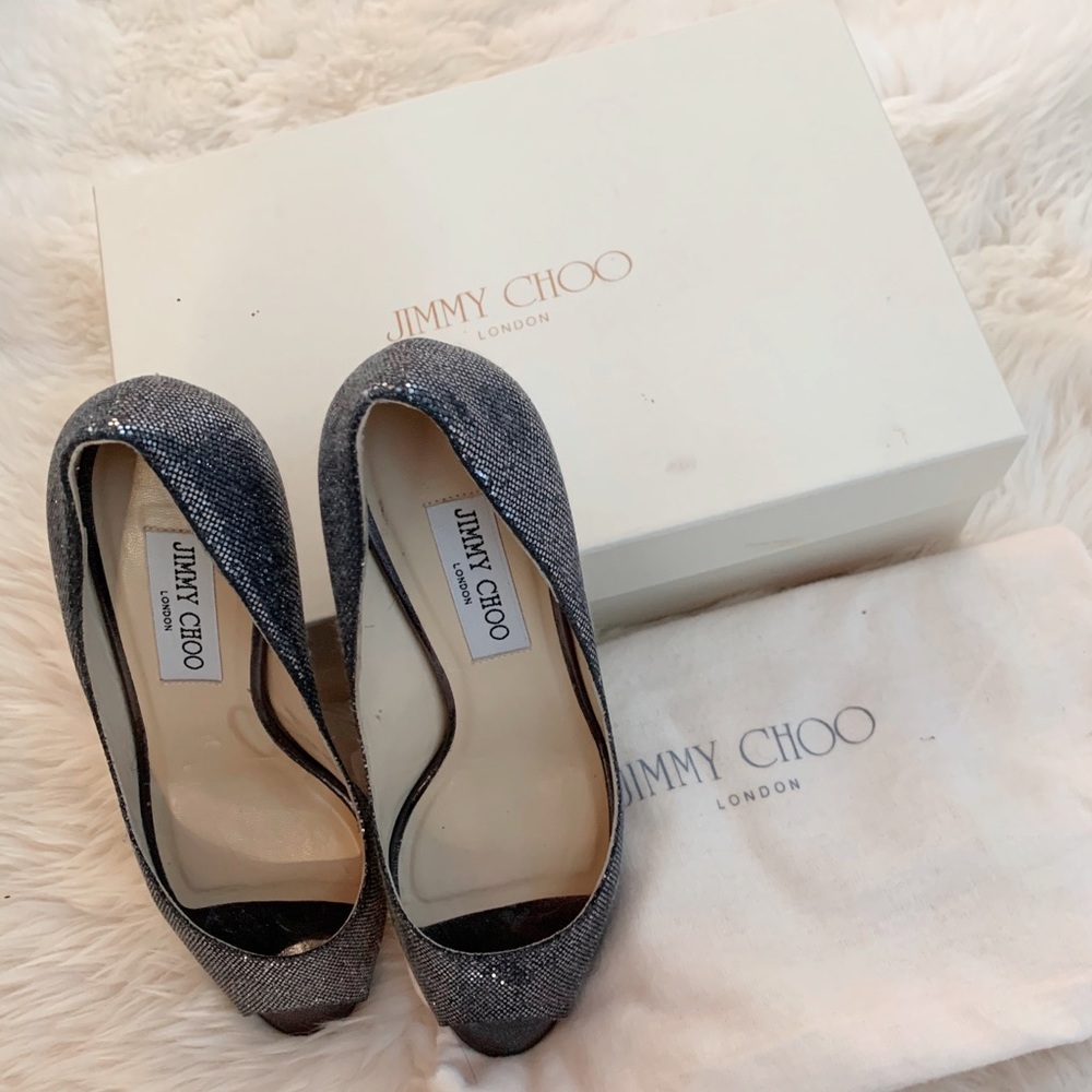 Jimmy Choo peak toe heels SZ 38